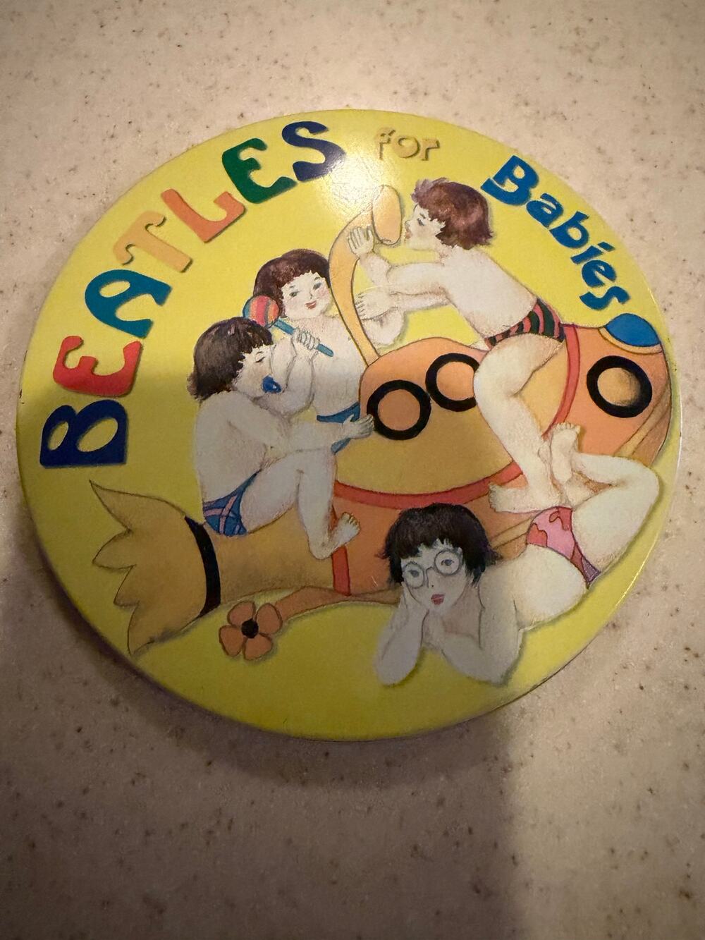 RARE Beatles for Babies Parody CD in its original, gorgeous round metal tin case